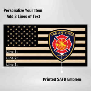 San Antonio Fire Department Plaque