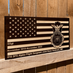 USAF Security Forces Shield Military Plaque