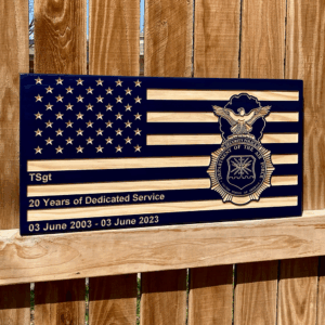 USAF Security Forces Shield Military Plaque