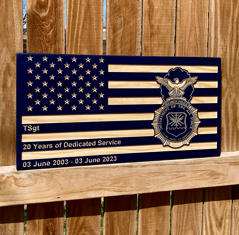 U.S. Air Force Security Forces Squadron Military Plaque