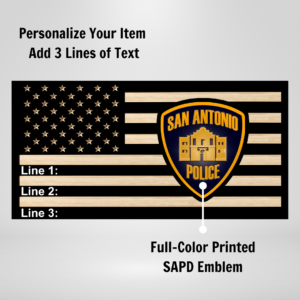 San Antonio Police Plaque