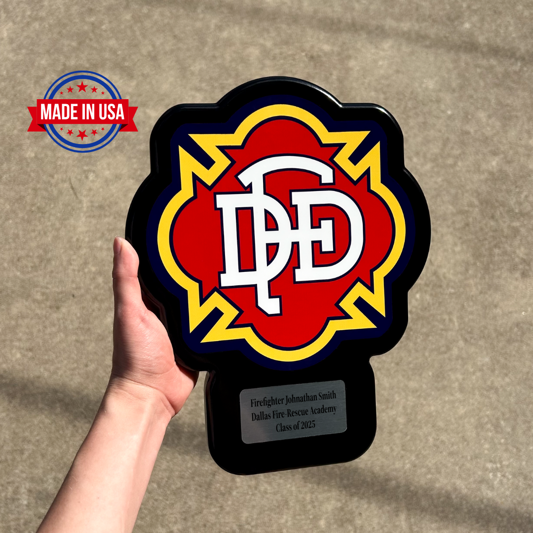 Dallas Fire Department Award Plaque