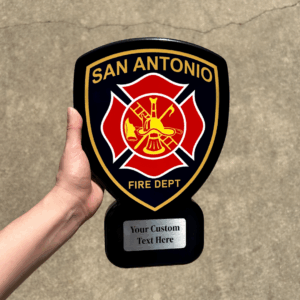San Antonio Fire Department Award Plaque