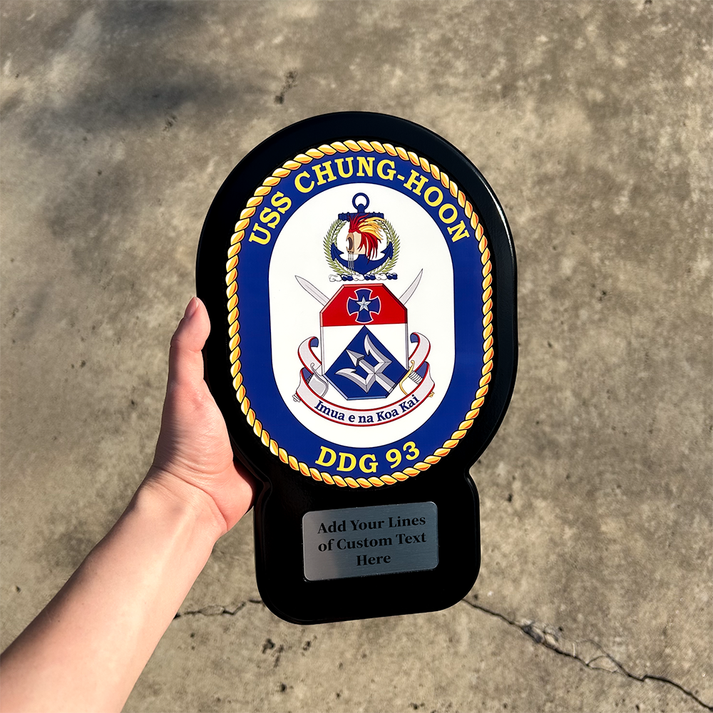 USS Chung Hoon personalized military plaque - military PCS gift