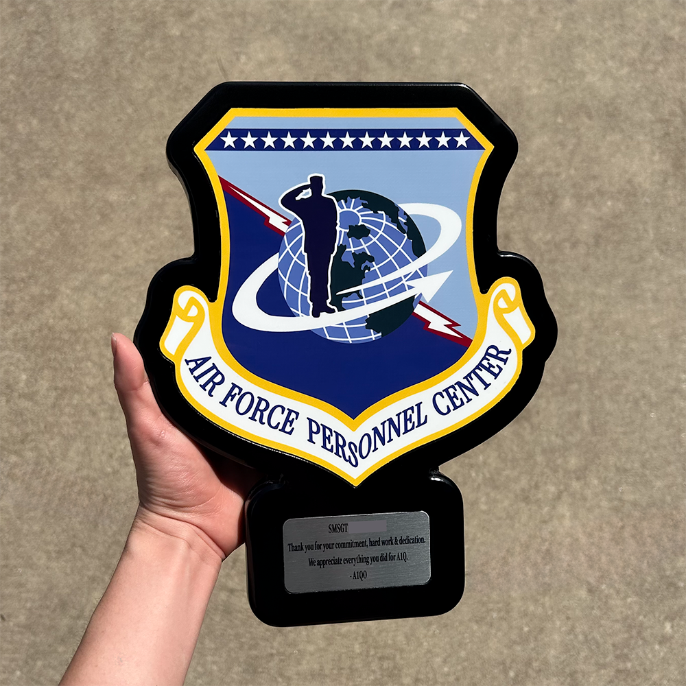 Air Force Personnel Center personalized military plaque - Military PCS Gift