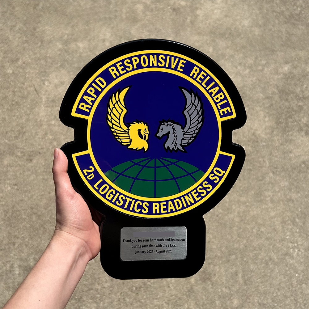 2d Logistics Readiness Squadron personalized military plaque - Military PCS Gift