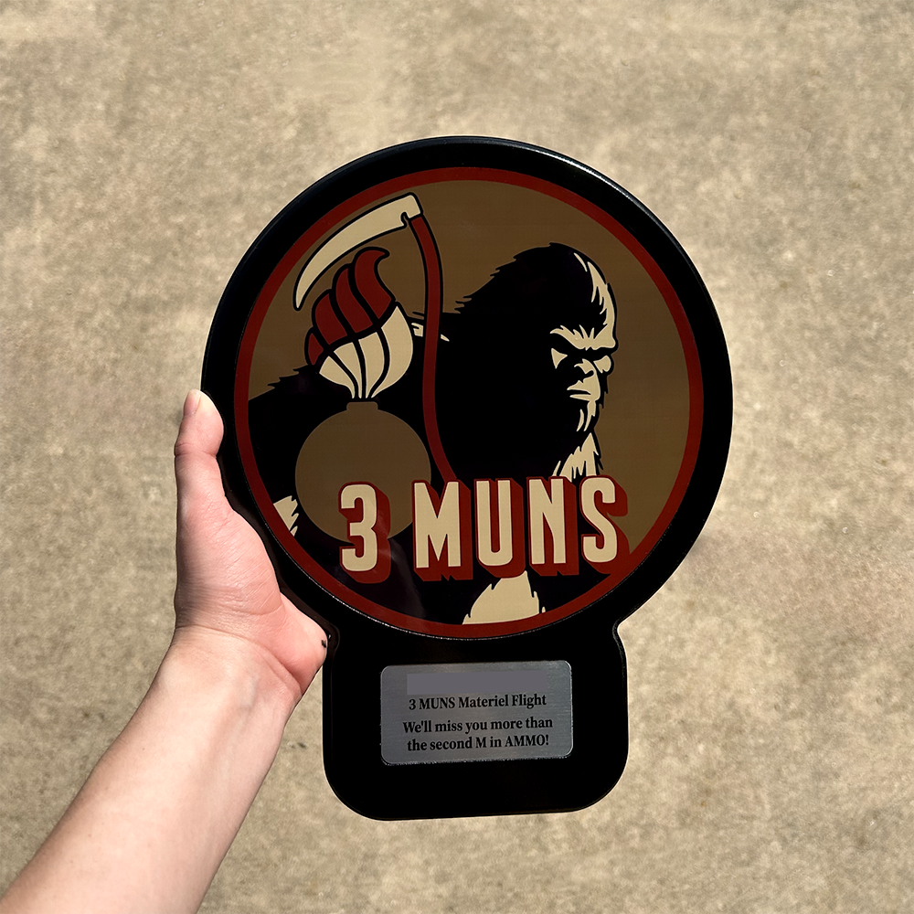 3rd Munitions Elmendorf AFB military plaque - Military PCS Gift