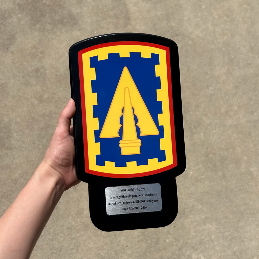 108th ADA Brigade personalized military plaque - Military PCS Gift- 108th Air Defense Artillery Brigade