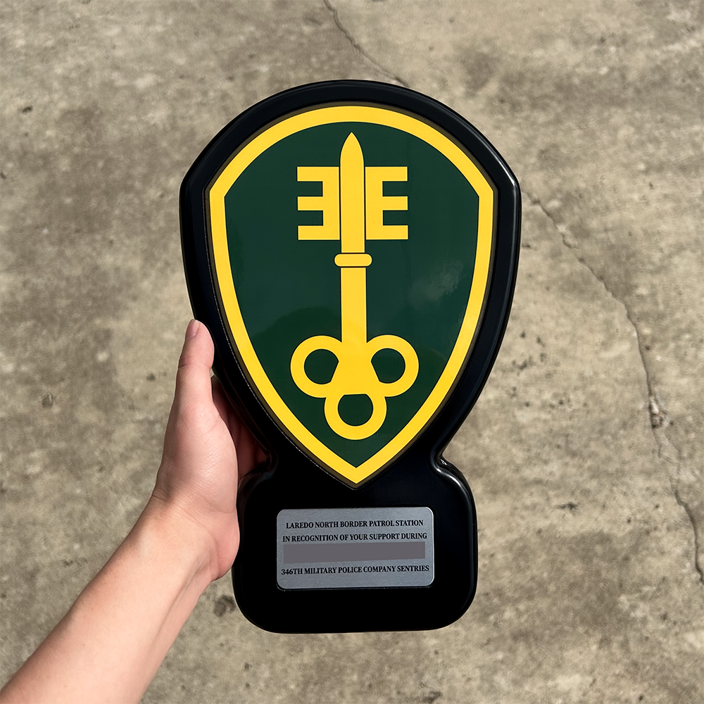 300th Military Police Brigade (300th mp bde) personalized military plaque - Military PCS Gift