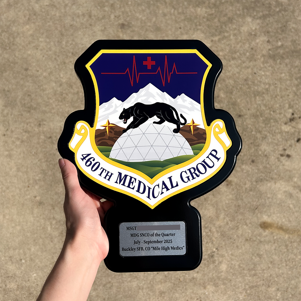 460th Medical Group personalized military plaque - Military PCS Gift