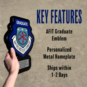 AFIT Graduate Award Plaque